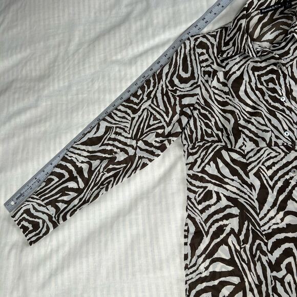Essentials by Milano Women’s Sz S zebra lightweight animal print Bohemian Y2K - Picture 8 of 8